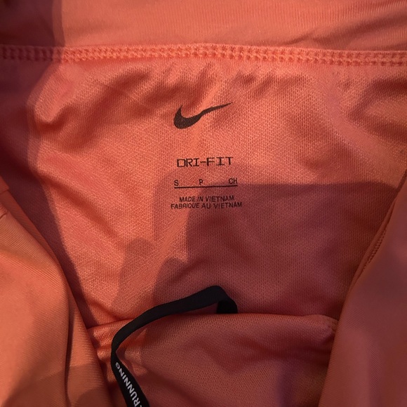Nike Orange Athletic Shorts with Lightweight Fabric and Curved Hem - Picture 4 of 7